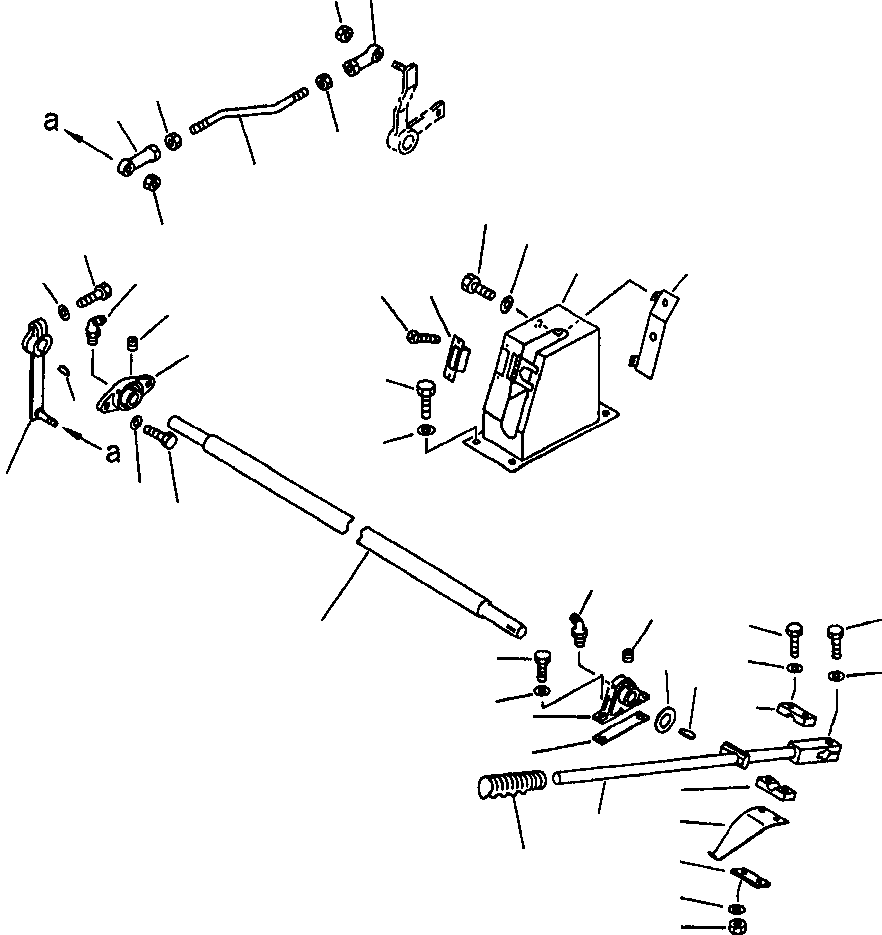 Komatsu parts book diagram for 330M S/N A10190-A10195 (DH637) (SA12V140Z-1): DUMP CONTROL LINKAGE