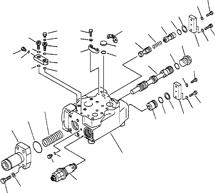 Komatsu parts book diagram for 330M S/N A10190-A10195 (DH637) (SA12V140Z-1): DEMAND VALVE - 1 (702-21-26002)
