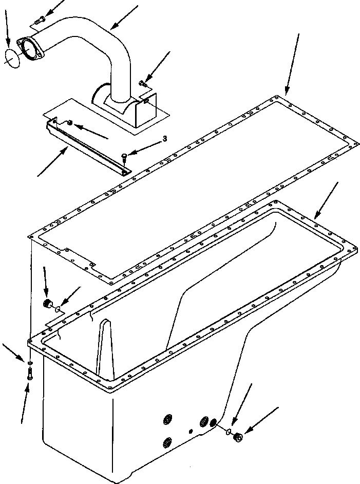 Komatsu parts book diagram for 330M S/N A10190-A10195 (DH637) (SA12V140Z-1): OIL PAN