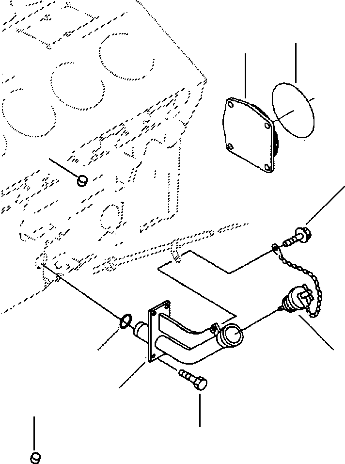 Komatsu parts book diagram for 330M S/N A10190-A10195 (DH637) (SA12V140Z-1): OIL FILL PORT