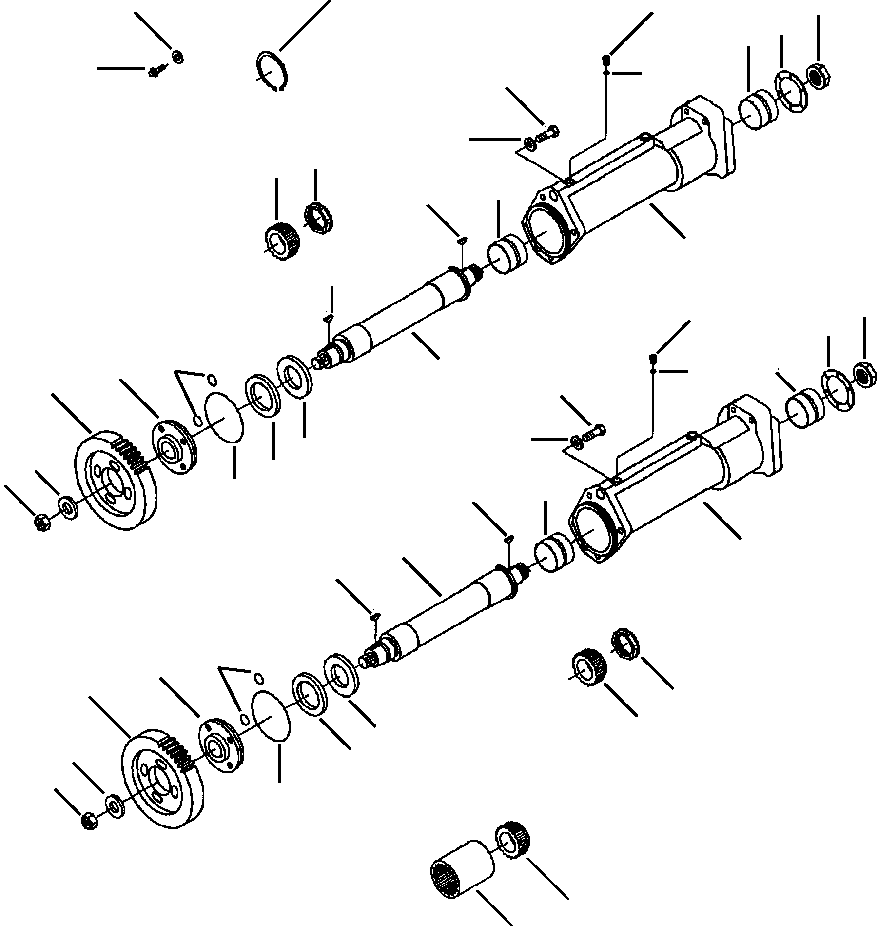 Komatsu parts book diagram for 330M S/N A10190-A10195 (DH637) (SA12V140Z-1): FUEL PUMP DRIVE