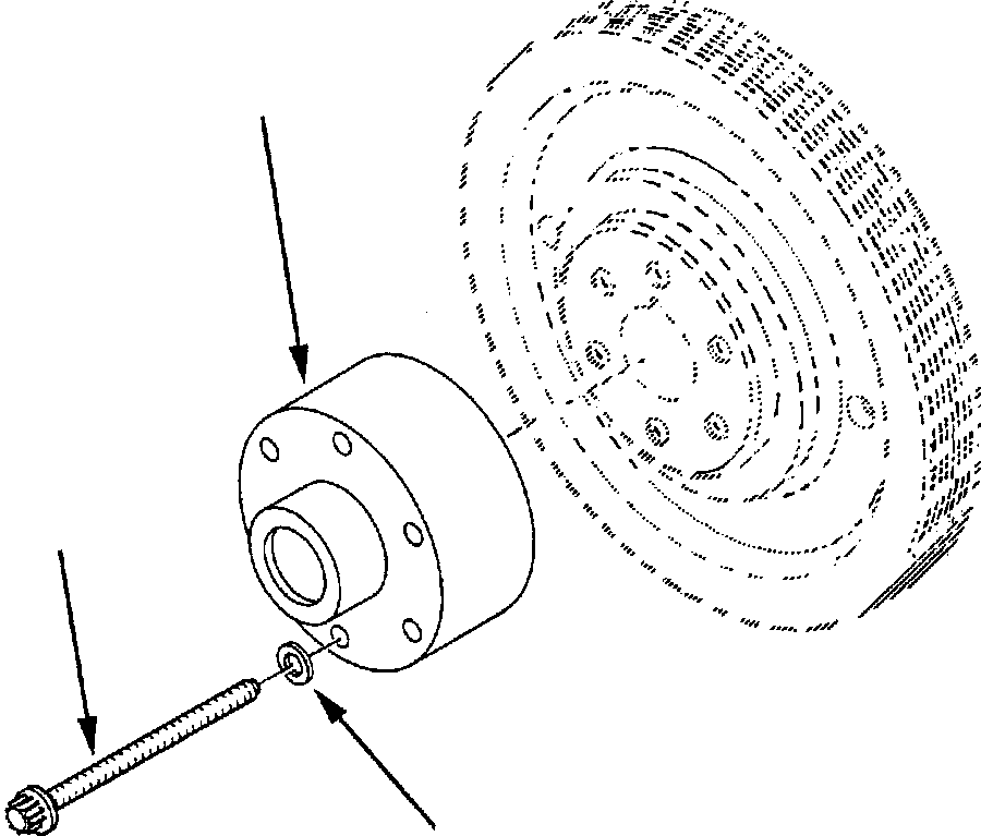 Komatsu parts book diagram for 330M S/N A10190-A10195 (DH637) (SA12V140Z-1): FAN PILOT SPACER