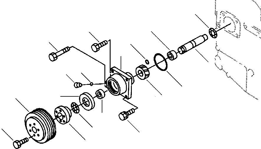 Komatsu parts book diagram for 330M S/N A10190-A10195 (DH637) (SA12V140Z-1): FRONT GEAR TRAIN ACCESSORY DRIVE