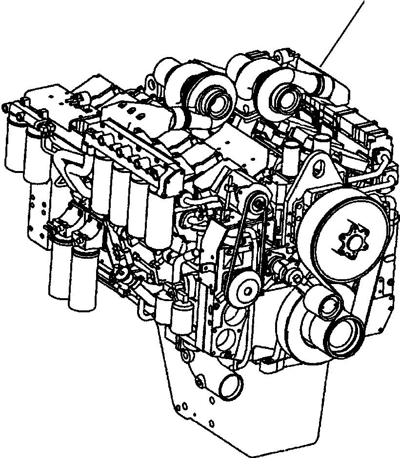 Komatsu parts book diagram for 330M S/N A10190-A10195 (DH637) (SA12V140Z-1): ENGINE ASSEMBLIES
