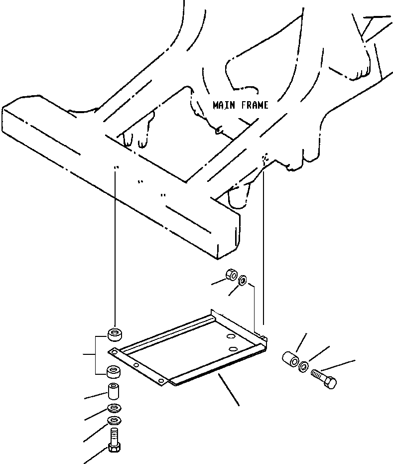 Dump Trucks Komatsu / 330M S/N A10212-UP (DH643) (SA12V140Z-1)(BFP42-3) / ENGINE GUARD INSTALLATION(050 : 15558)