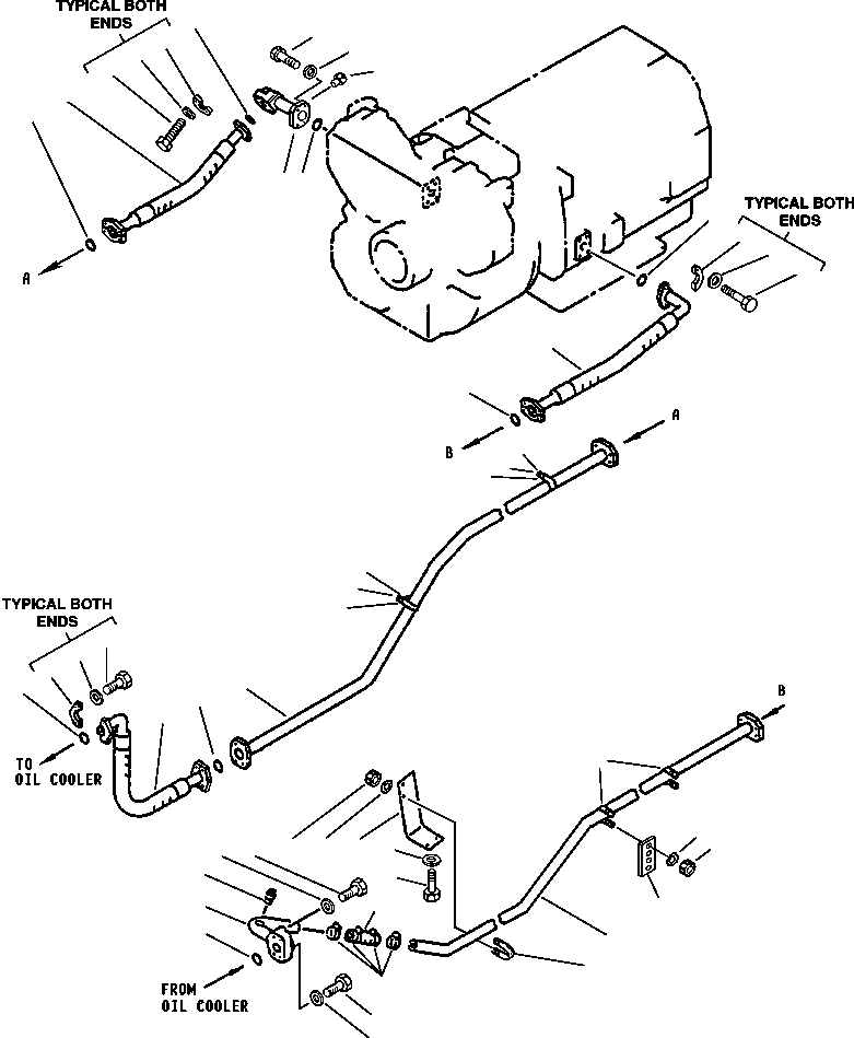 Dump Trucks Komatsu / 330M S/N A10212-UP (DH643) (SA12V140Z-1)(BFP42-3) / TRANSMISSION PIPING - 2(064 : 16118)