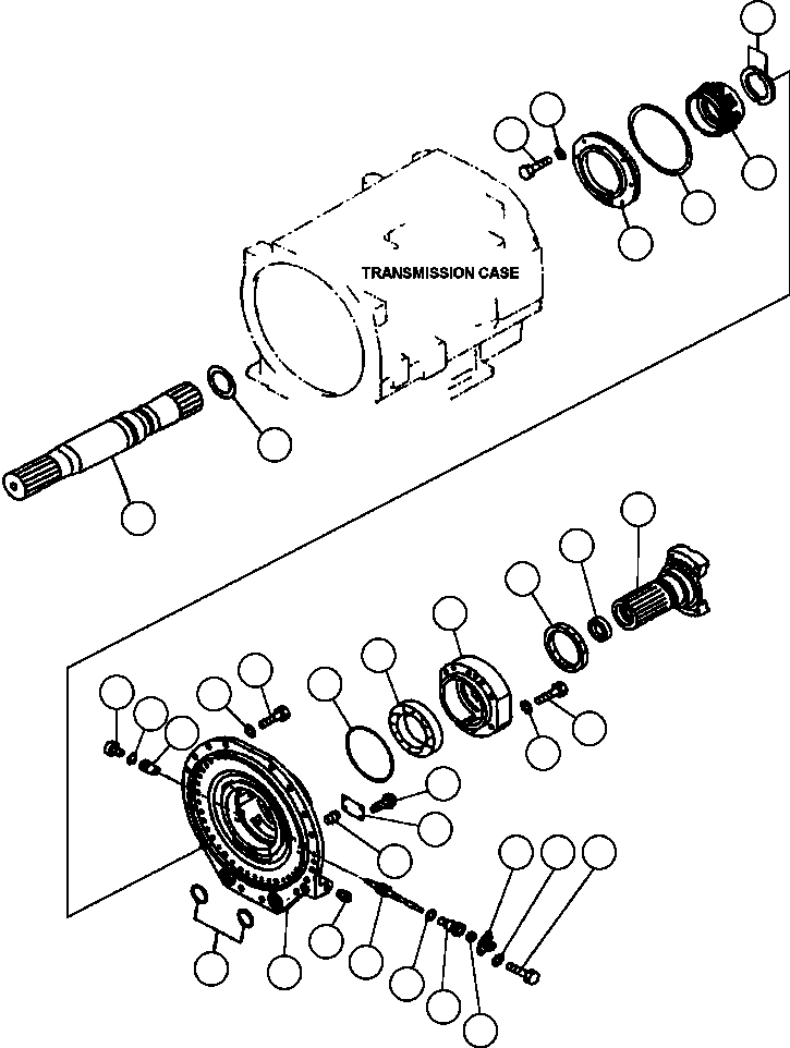 Dump Trucks Komatsu / 330M S/N A10212-UP (DH643) (SA12V140Z-1)(BFP42-3) / TRANSMISSION - INPUT AND OUTPUT (561-15-51050)(100 : 16292)