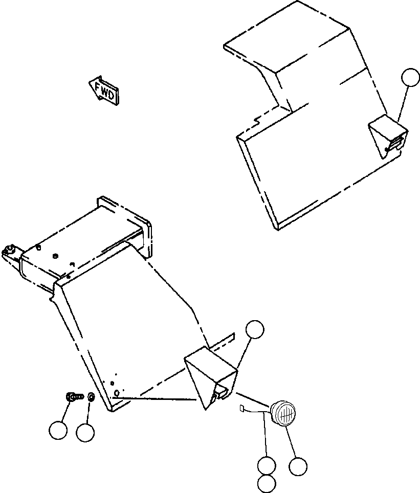 Dump Trucks Komatsu / 330M S/N A10212-UP (DH643) (SA12V140Z-1)(BFP42-3) / WORK LAMP (FENDER)(346 : 16300)