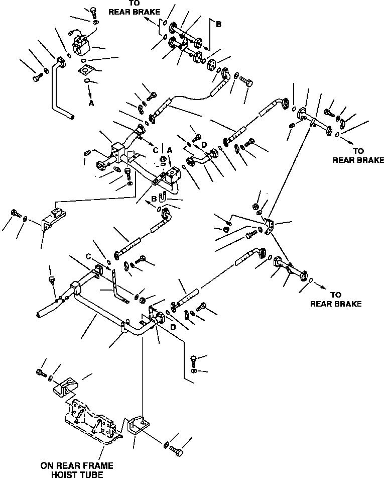 Dump Trucks Komatsu / 330M S/N A10212-UP (DH643) (SA12V140Z-1)(BFP42-3) / BRAKE COOLING PIPING - 2(368 : 16197)