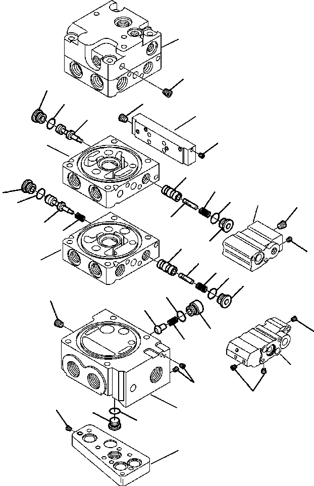 Skid Steer Loaders Komatsu / CK30-1 S/N A30001-UP(CK301) / H1120-6268 CONTROL VALVE HIGH-FLOW (5/11)(H-115 : H1120-6268)