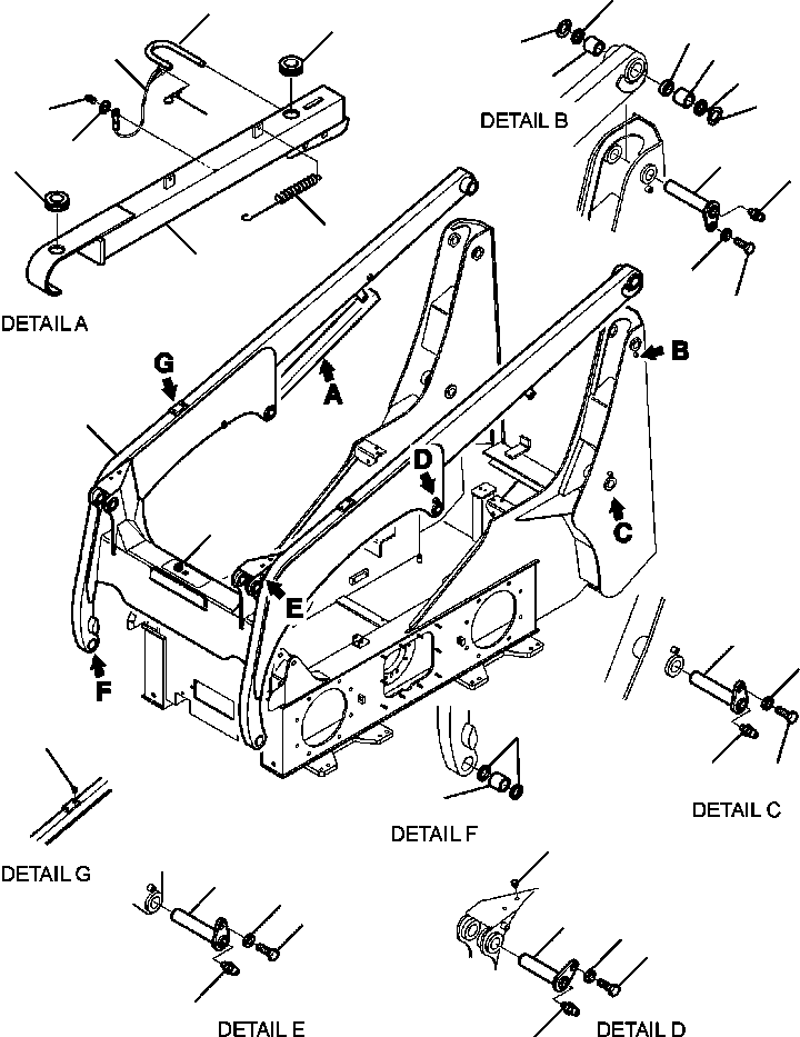 Skid Steer Loaders Komatsu / CK30-1 S/N A30001-UP(CK301) / T1680-7000 ARM ASSEMBLY(T-001 : T1680-7000)