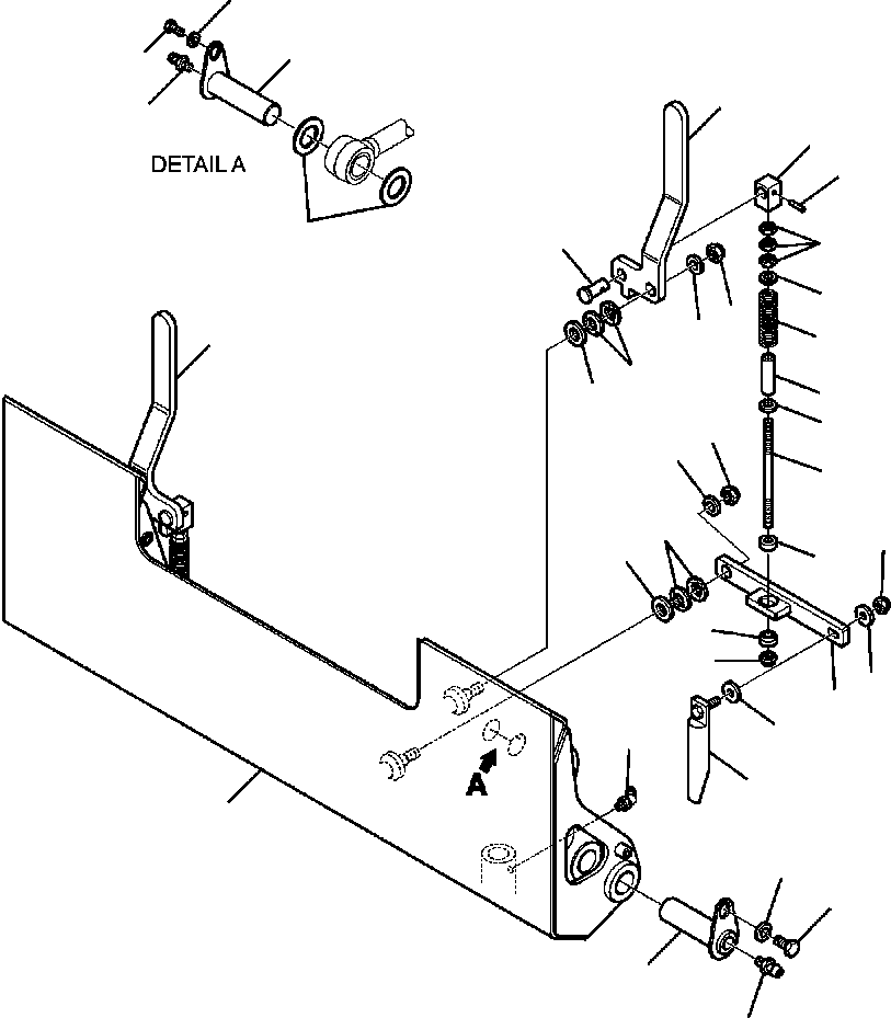 Skid Steer Loaders Komatsu / CK30-1 S/N A30001-UP(CK301) / T1720-7100 TOOL FRAME BAR S/N A30001 - A30756(T-009 : T1720-7100)