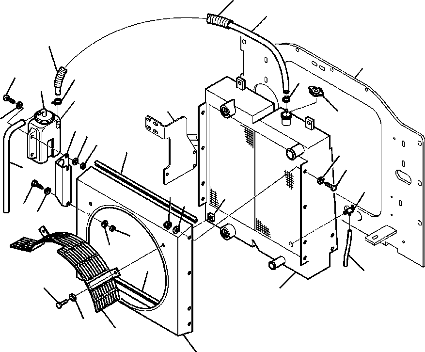 Skid Steer Loaders Komatsu / CK35-1 S/N A40001-UP(CK351) / C0230-1205 RADIATOR (2/2)(C-003 : C0230-1205)