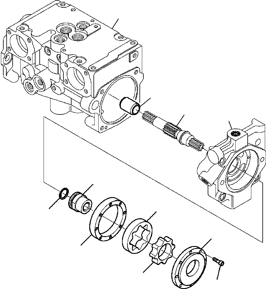 Skid Steer Loaders Komatsu / CK35-1 S/N A40001-UP(CK351) / H0690-6114 HYDRAULIC PUMP STANDARD (8/13)(H-021 : H0690-6114)