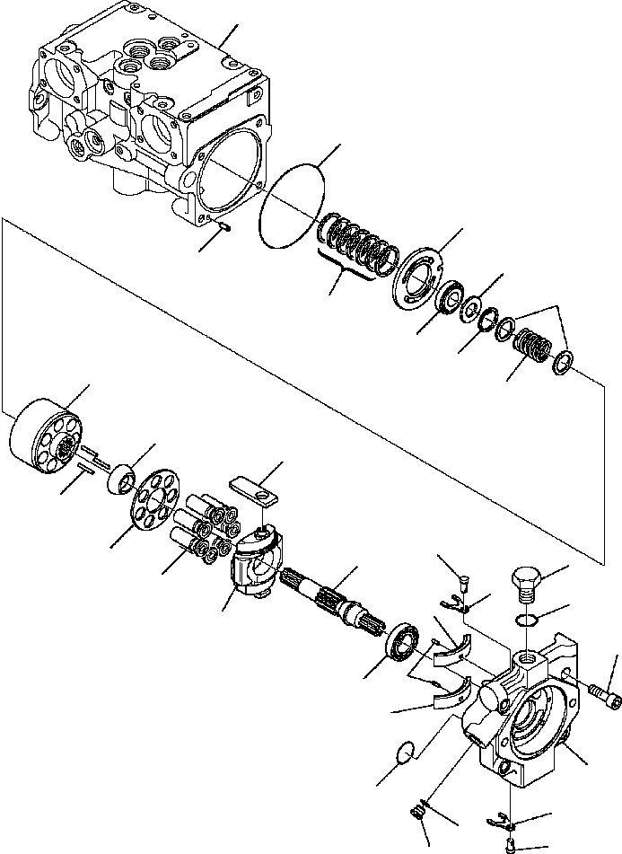 Skid Steer Loaders Komatsu / CK35-1 S/N A40001-UP(CK351) / H0790-6134 HYDRAULIC PUMP HIGH-FLOW (5/13)(H-043 : H0790-6134)