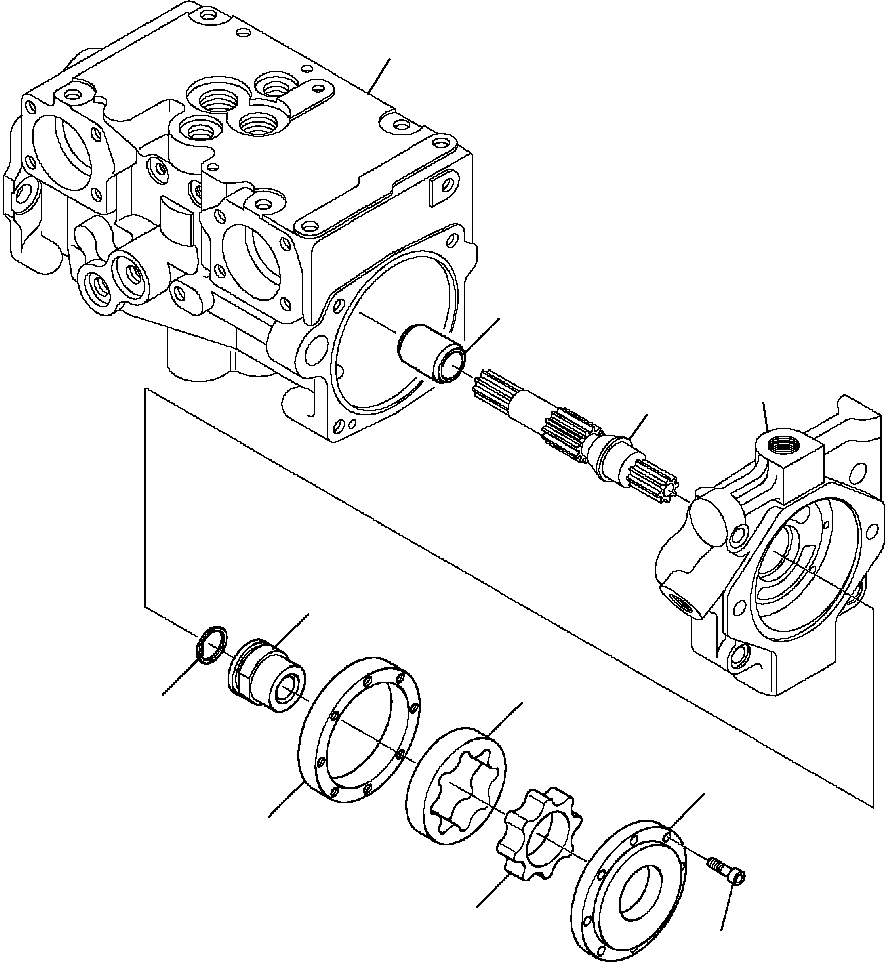 Skid Steer Loaders Komatsu / CK35-1 S/N A40001-UP(CK351) / H0820-6140 HYDRAULIC PUMP HIGH-FLOW (8/13)(H-051 : H0820-6140)