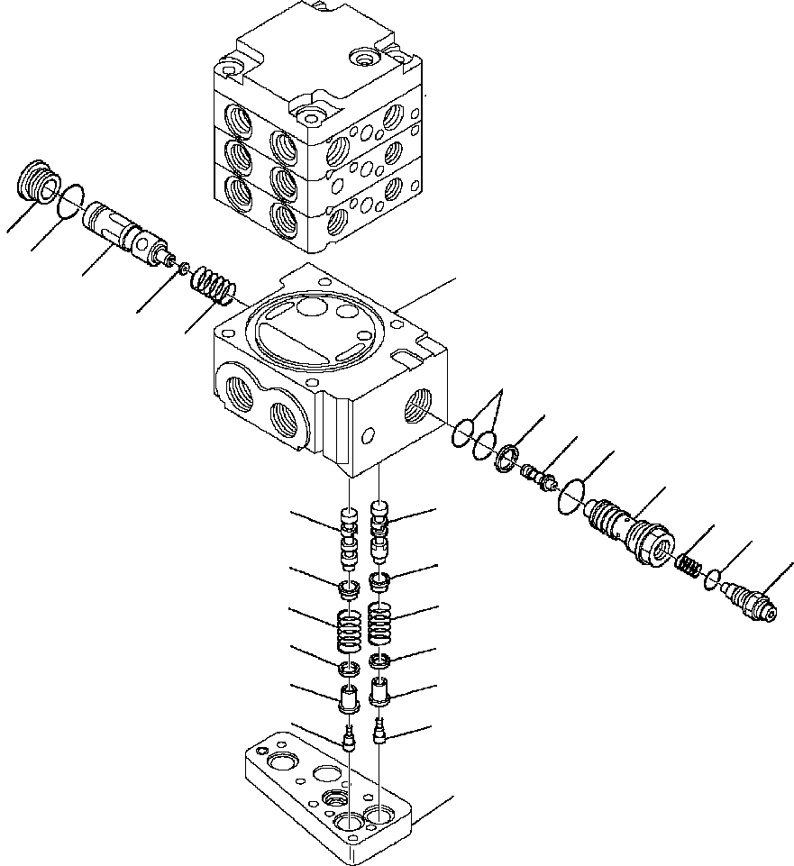 Skid Steer Loaders Komatsu / CK35-1 S/N A40001-UP(CK351) / H0880-6204 CONTROL VALVE STANDARD (3/11)(H-067 : H0880-6204)