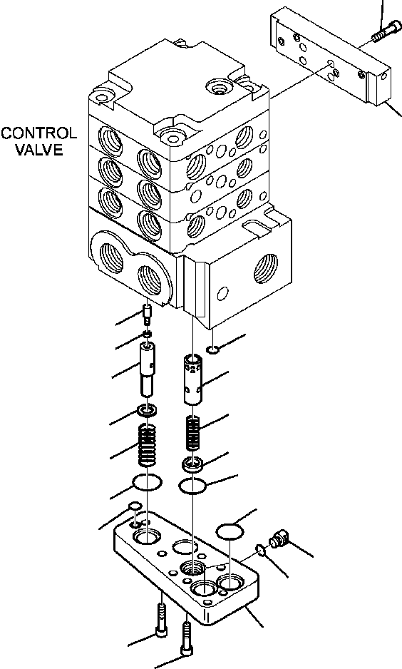 Skid Steer Loaders Komatsu / CK35-1 S/N A40001-UP(CK351) / H0890-6206 CONTROL VALVE STANDARD (4/11)(H-069 : H0890-6206)