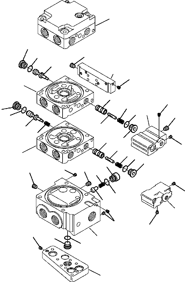 Skid Steer Loaders Komatsu / CK35-1 S/N A40001-UP(CK351) / H1010-6238 CONTROL VALVE FLOAT (5/11)(H-093 : H1010-6238)
