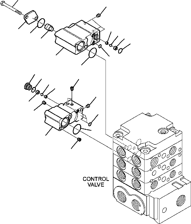 Skid Steer Loaders Komatsu / CK35-1 S/N A40001-UP(CK351) / H0910-6210 CONTROL VALVE STANDARD (6/11)(H-073 : H0910-6210)