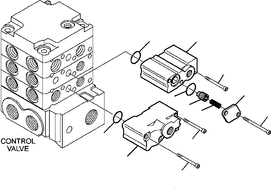 Skid Steer Loaders Komatsu / CK35-1 S/N A40001-UP(CK351) / H0920-6212 CONTROL VALVE STANDARD (7/11)(H-075 : H0920-6212)