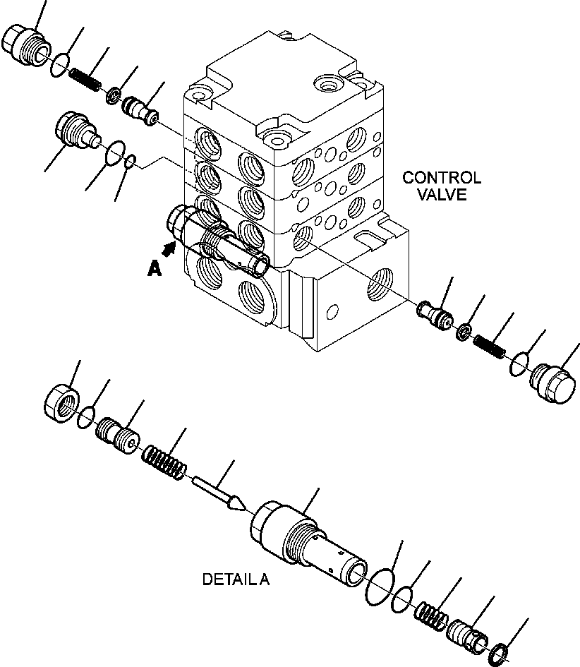 Skid Steer Loaders Komatsu / CK35-1 S/N A40001-UP(CK351) / H0950-6218 CONTROL VALVE STANDARD (10/11)(H-081 : H0950-6218)
