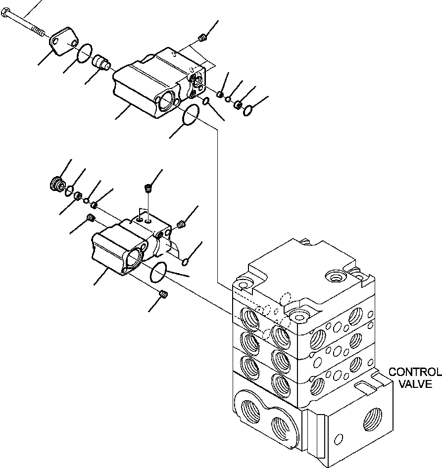 Skid Steer Loaders Komatsu / CK35-1 S/N A40001-UP(CK351) / H1020-6240 CONTROL VALVE FLOAT (6/11)(H-095 : H1020-6240)