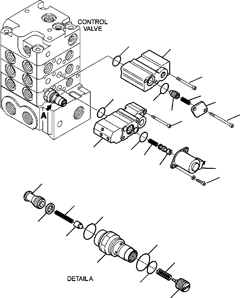 Skid Steer Loaders Komatsu / CK35-1 S/N A40001-UP(CK351) / H1030-6242 CONTROL VALVE FLOAT (7/11)(H-097 : H1030-6242)