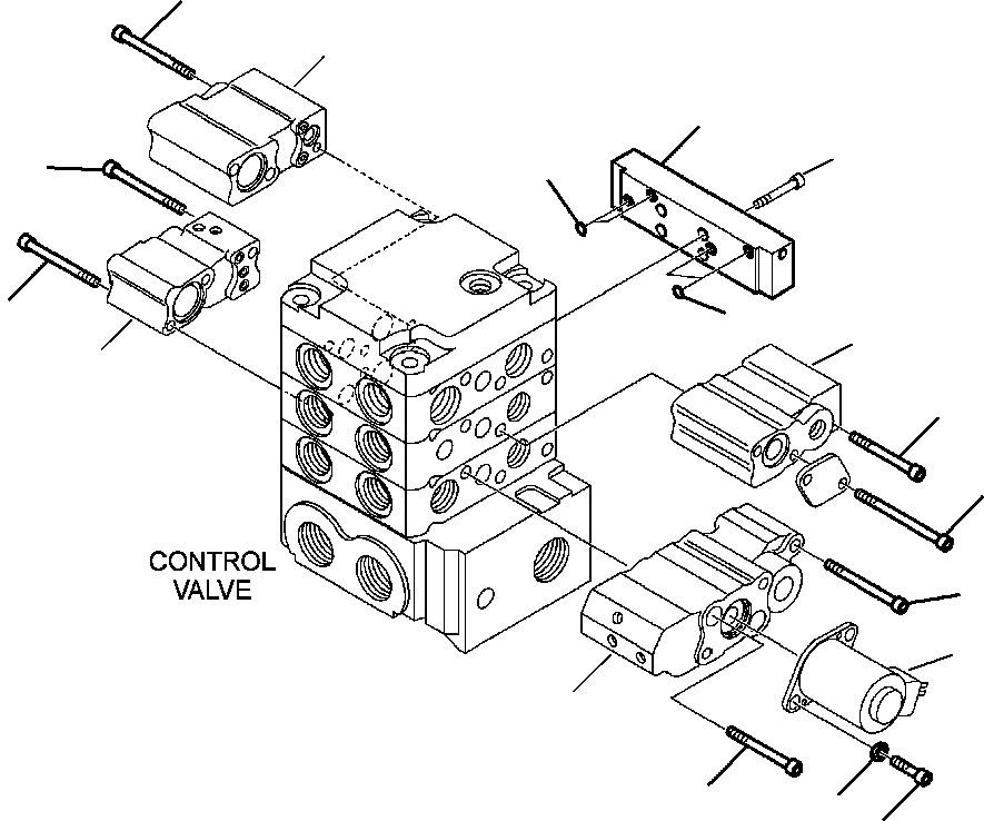 Skid Steer Loaders Komatsu / CK35-1 S/N A40001-UP(CK351) / H1040-6244 CONTROL VALVE FLOAT (8/11)(H-099 : H1040-6244)