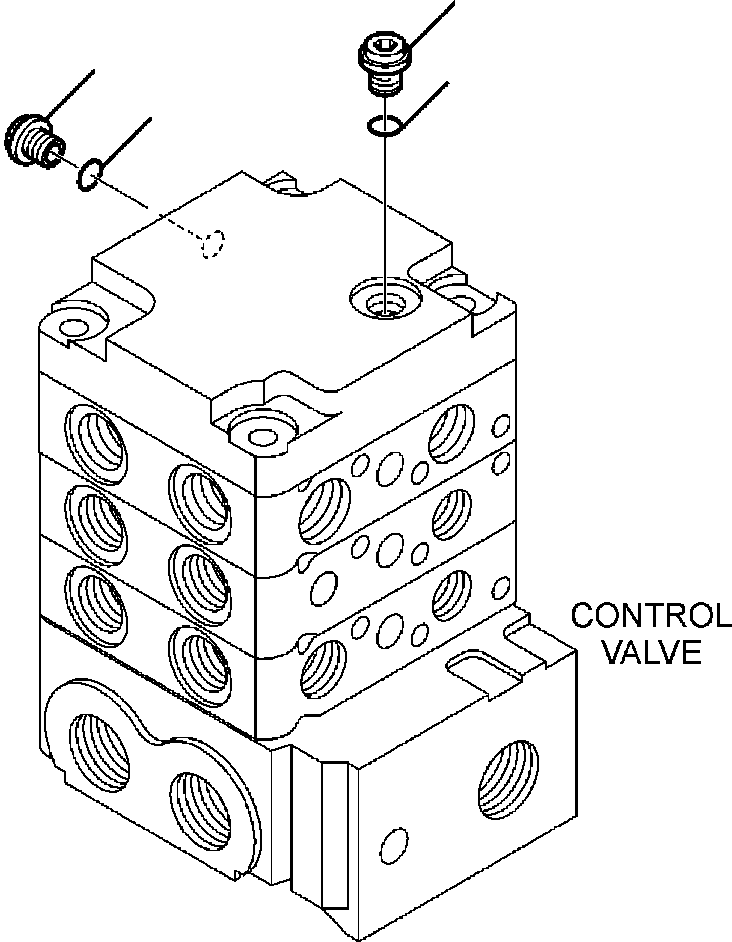 Skid Steer Loaders Komatsu / CK35-1 S/N A40001-UP(CK351) / H1050-6246 CONTROL VALVE FLOAT (9/11)(H-101 : H1050-6246)