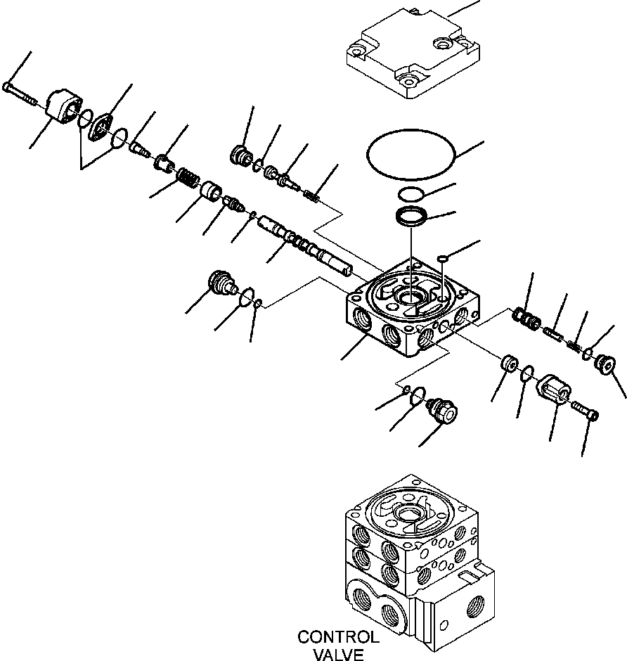 Skid Steer Loaders Komatsu / CK35-1 S/N A40001-UP(CK351) / H1070-6250 CONTROL VALVE FLOAT (11/11)(H-105 : H1070-6250)