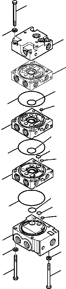 Skid Steer Loaders Komatsu / CK35-1 S/N A40001-UP(CK351) / H1080-6260 CONTROL VALVE HIGH-FLOW (1/11)(H-107 : H1080-6260)