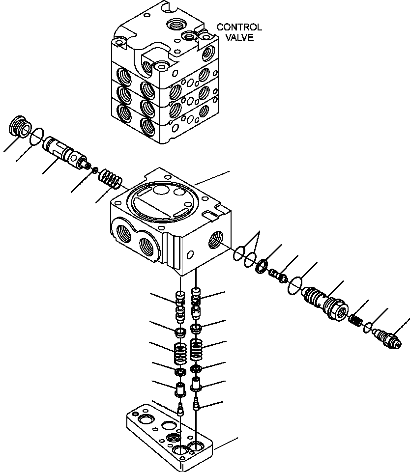 Skid Steer Loaders Komatsu / CK35-1 S/N A40001-UP(CK351) / H1100-6264 CONTROL VALVE HIGH-FLOW (3/11)(H-111 : H1100-6264)