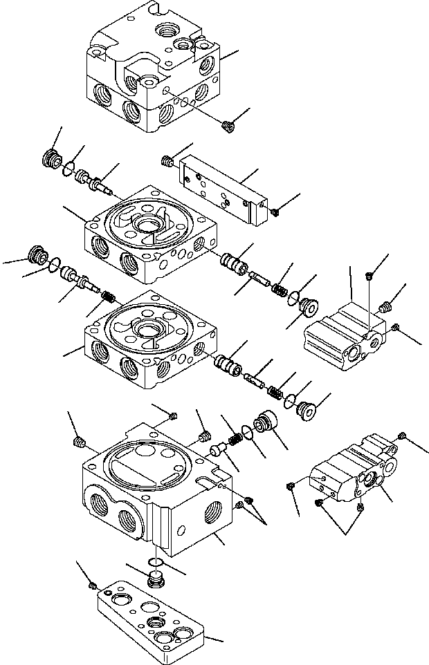 Skid Steer Loaders Komatsu / CK35-1 S/N A40001-UP(CK351) / H1120-6268 CONTROL VALVE HIGH-FLOW (5/11)(H-115 : H1120-6268)