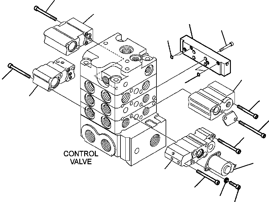 Skid Steer Loaders Komatsu / CK35-1 S/N A40001-UP(CK351) / H1150-6274 CONTROL VALVE HIGH-FLOW (8/11)(H-121 : H1150-6274)