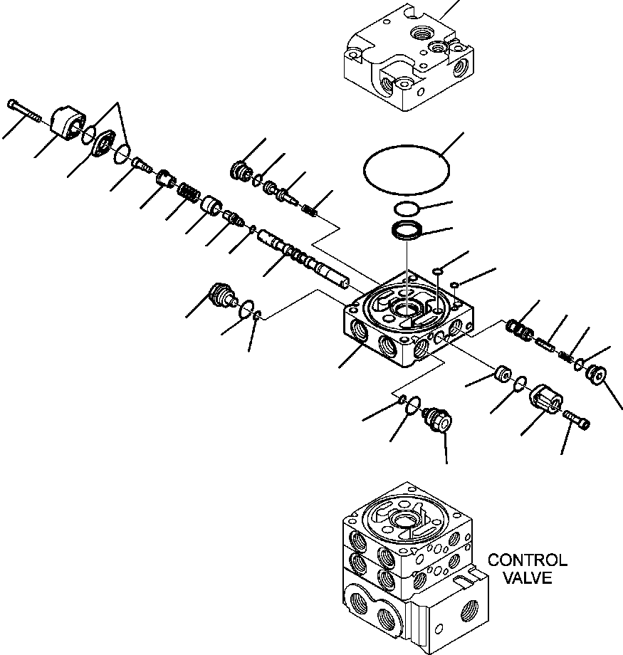 Skid Steer Loaders Komatsu / CK35-1 S/N A40001-UP(CK351) / H1180-6280 CONTROL VALVE HIGH-FLOW (11/11)(H-127 : H1180-6280)