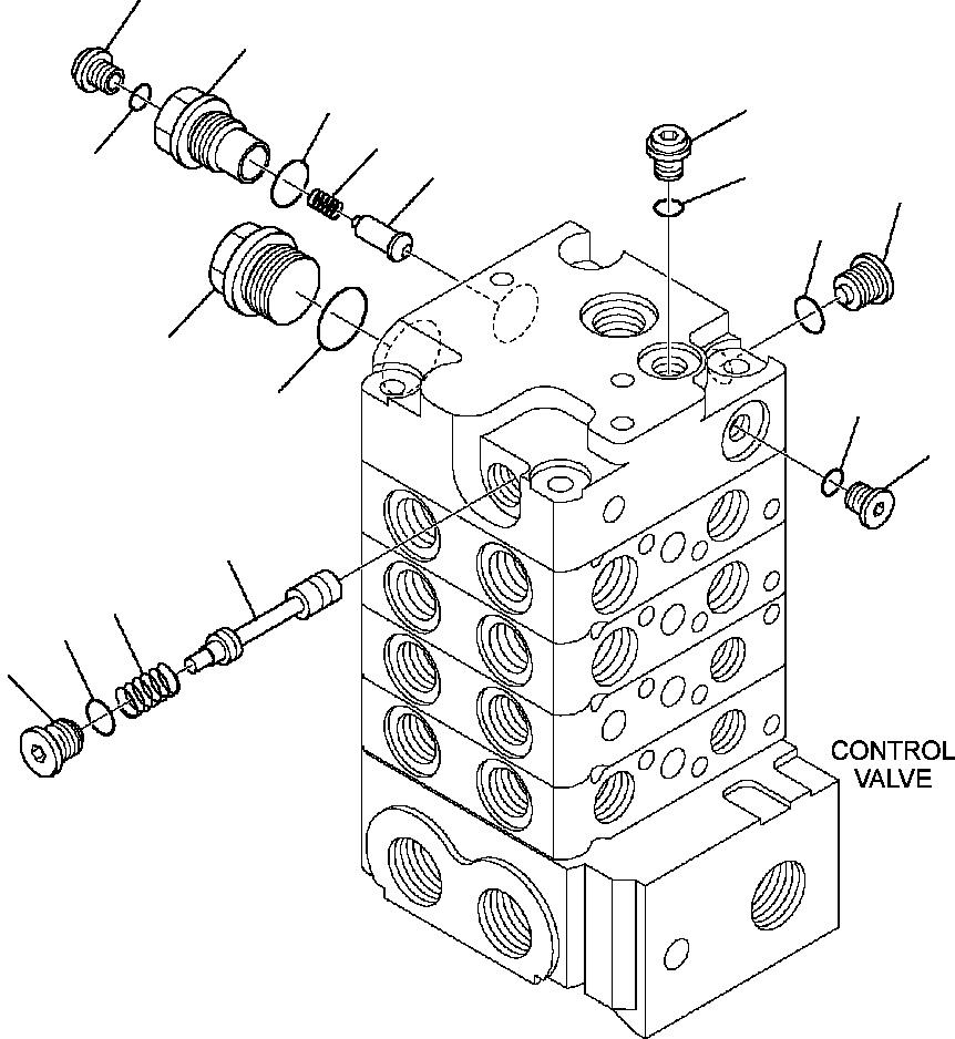 Skid Steer Loaders Komatsu / CK35-1 S/N A40001-UP(CK351) / H1270-6306 CONTROL VALVE SUPER HIGH-FLOW (9/13)(H-145 : H1270-6306)