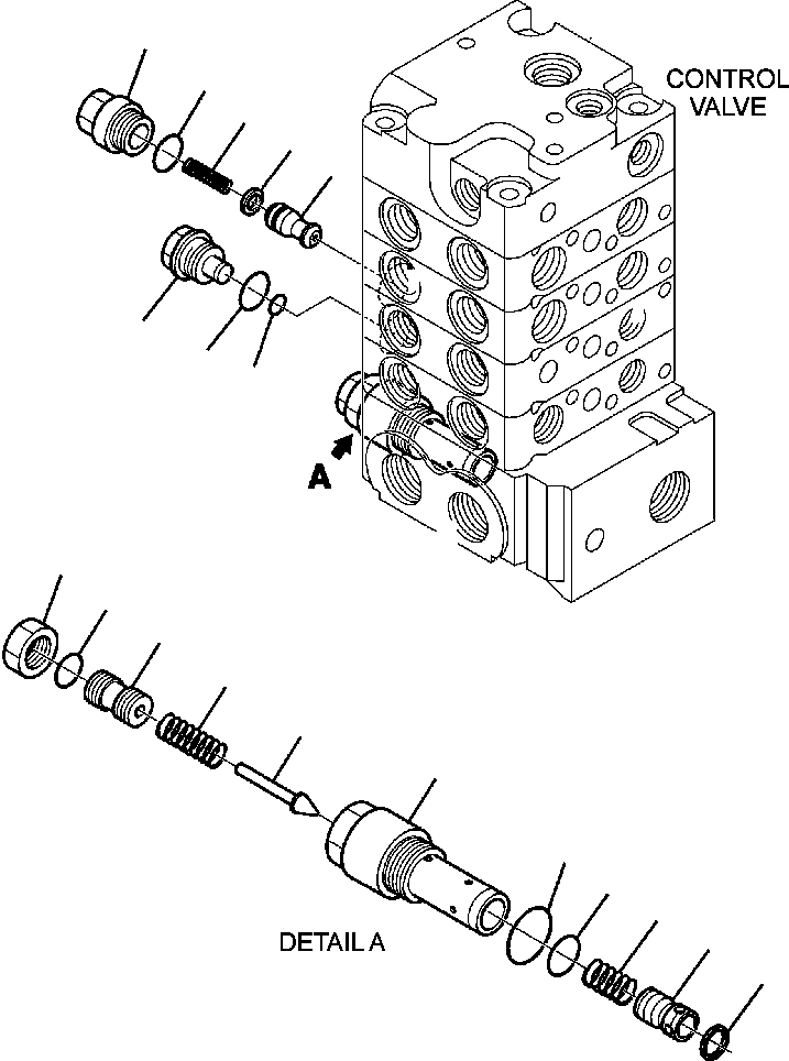 Skid Steer Loaders Komatsu / CK35-1 S/N A40001-UP(CK351) / H1280-6308 CONTROL VALVE SUPER HIGH-FLOW (10/13)(H-147 : H1280-6308)