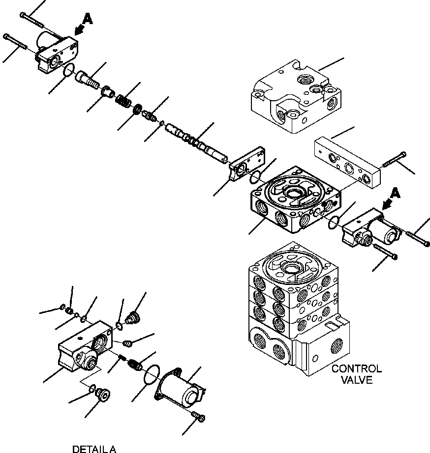 Skid Steer Loaders Komatsu / CK35-1 S/N A40001-UP(CK351) / H1300-6312 CONTROL VALVE SUPER HIGH-FLOW (12/13)(H-151 : H1300-6312)
