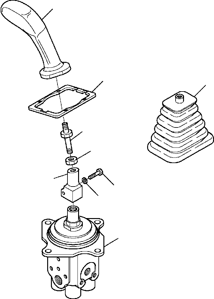 Skid Steer Loaders Komatsu / CK35-1 S/N A40001-UP(CK351) / H1430-6410 R.H. PPC VALVE STANDARD(H-161 : H1430-6410)