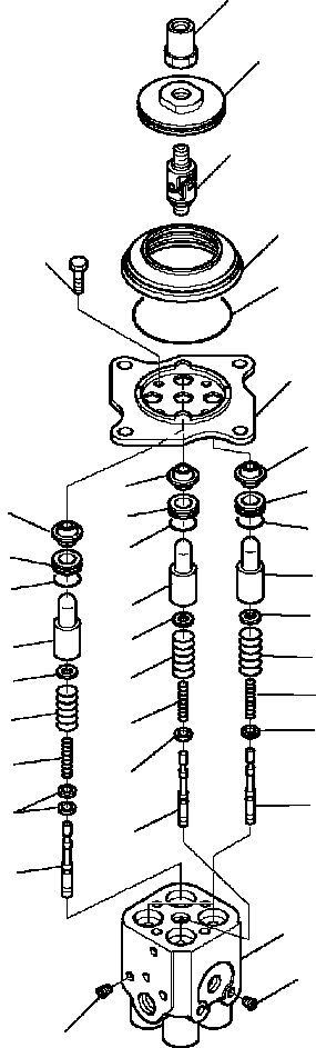 Skid Steer Loaders Komatsu / CK35-1 S/N A40001-UP(CK351) / H1445-6415 PPC VALVE WORK EQUIPMENT(H-165 : H1445-6415)