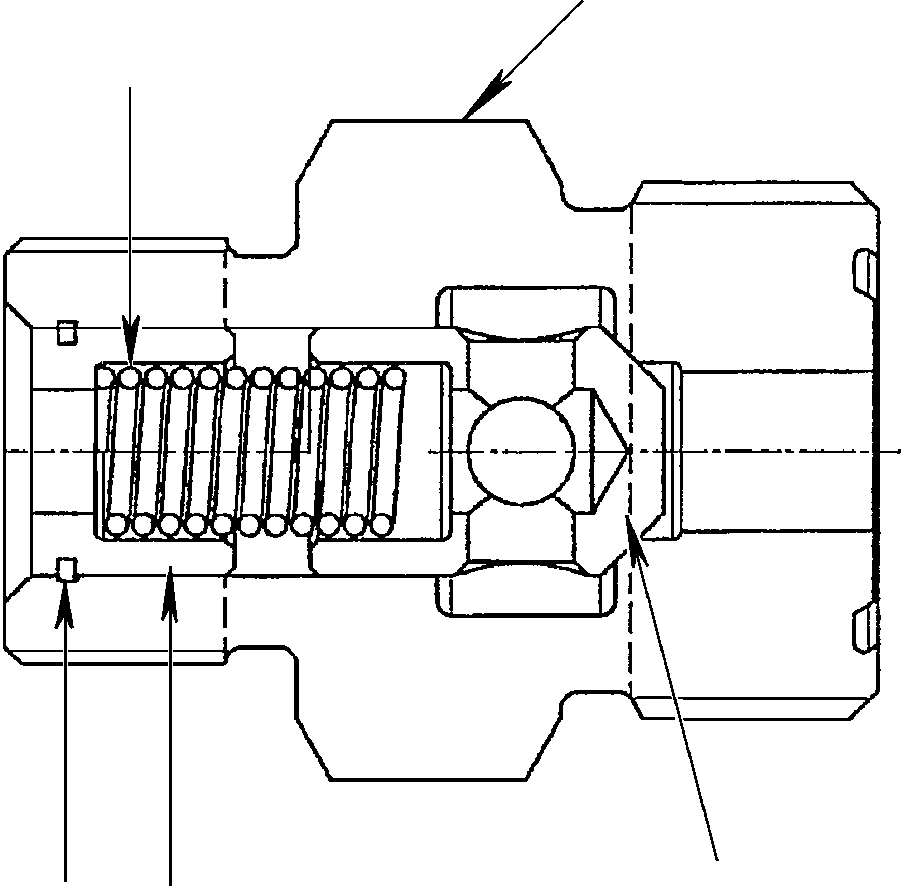 Skid Steer Loaders Komatsu / CK35-1 S/N A40001-UP(CK351) / H1490-6525 VALVE ASSEMBLY CHECK(H-189 : H1490-6525)
