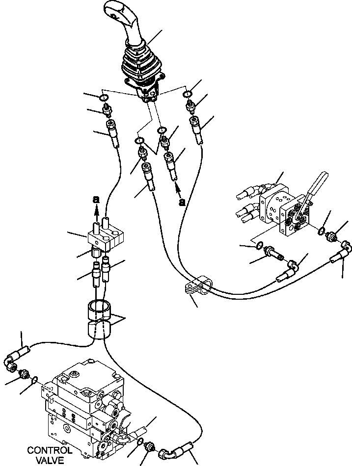 Skid Steer Loaders Komatsu / CK35-1 S/N A40001-UP(CK351) / H1640-6705 HYDRAULIC PIPING PATTERN CHANGE - OPTIONAL (2/3)(H-229 : H1640-6705)