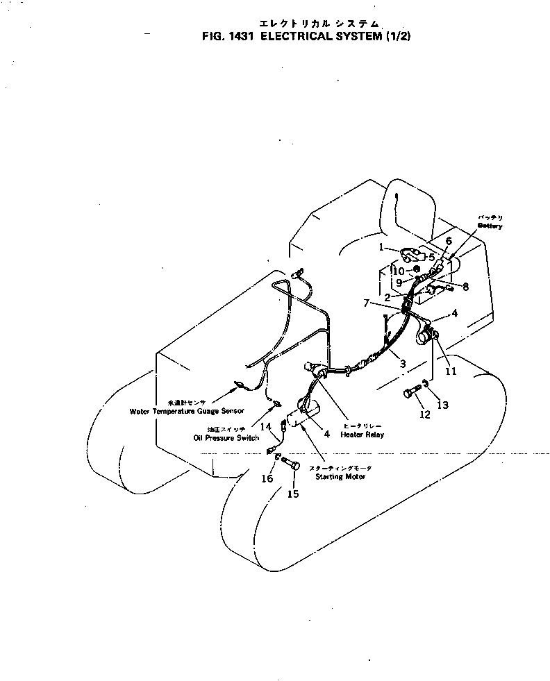 Bulldozers Komatsu / D31E-20 S/N 40087-42000 & A40523-UP(D31E_20) / ELECTRICAL SYSTEM (1/2)(1431 : 10025)