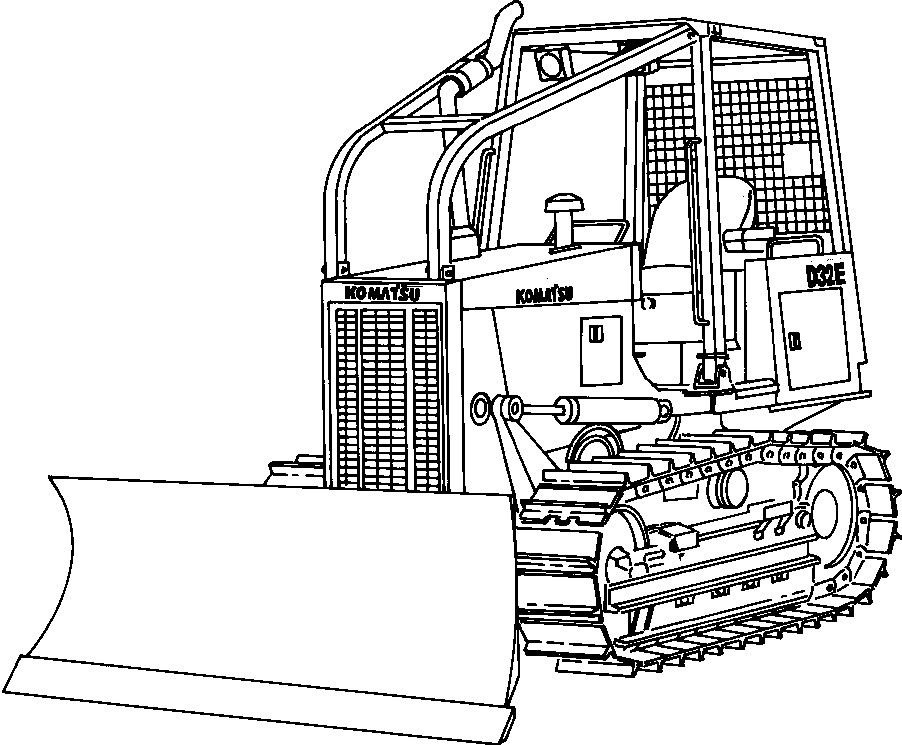 Bulldozers Komatsu / D32E-1/P-1 S/N P075501-P075717(D32EP1)