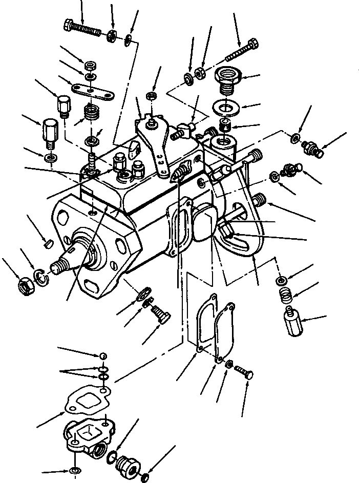 Bulldozers Komatsu / D32E-1/P-1 S/N P075501-P075717(D32EP1) / FUEL PUMP(12-076 : E4AO410N.001)