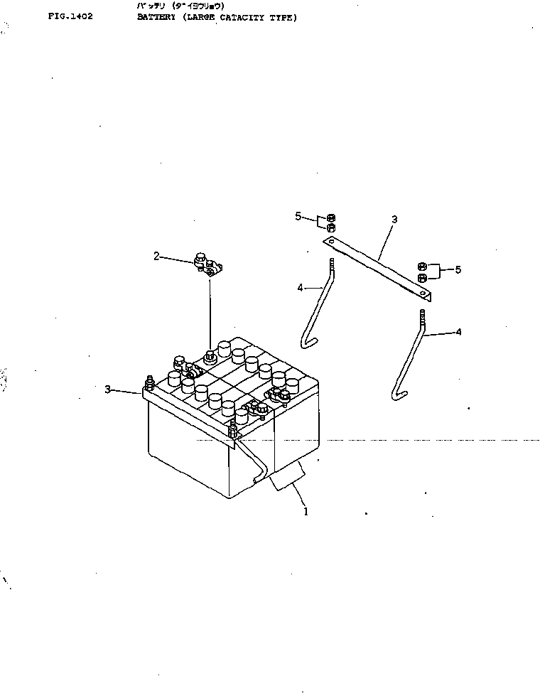 Bulldozers Komatsu / D37E-5 S/N 1606-3000 & A1924-UP(D37E_5) / BATTERY (LARGE CAPACITY TYPE)(1403 : 10021)