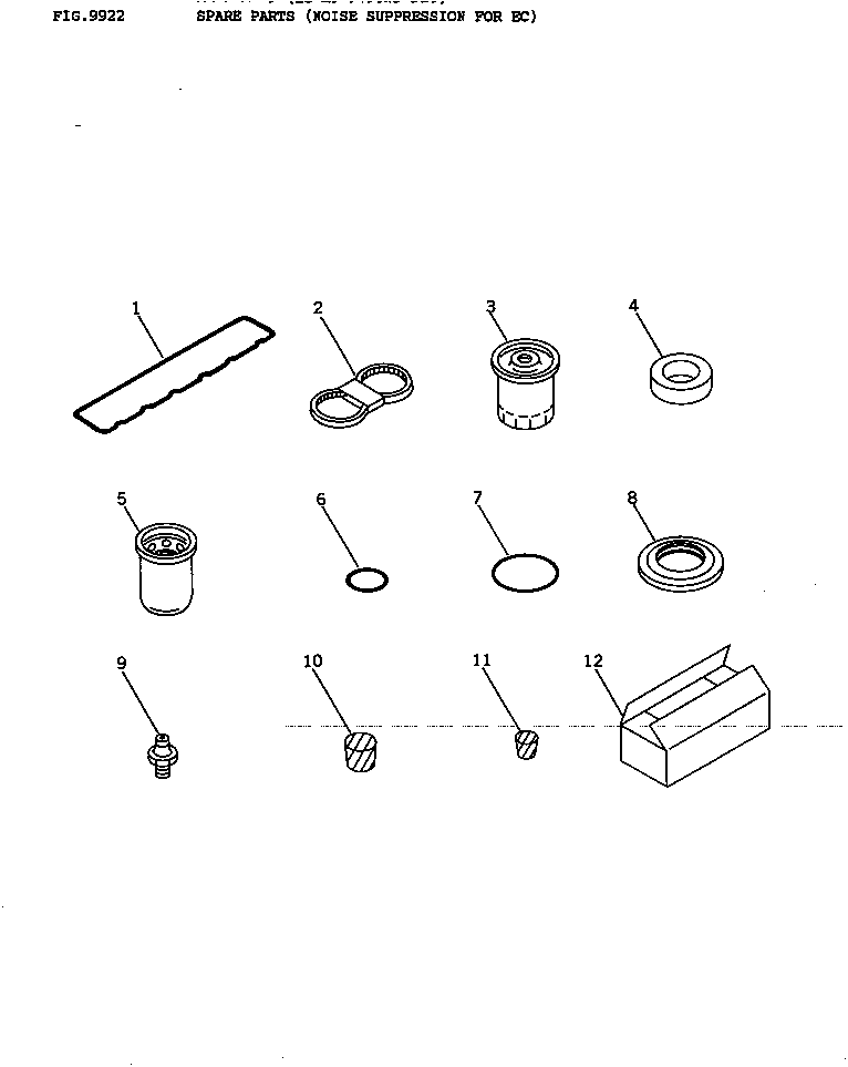 Bulldozers Komatsu / D37E-5 S/N 1606-3000 & A1924-UP(D37E_5) / SPARE PARTS(9921 : 80014)