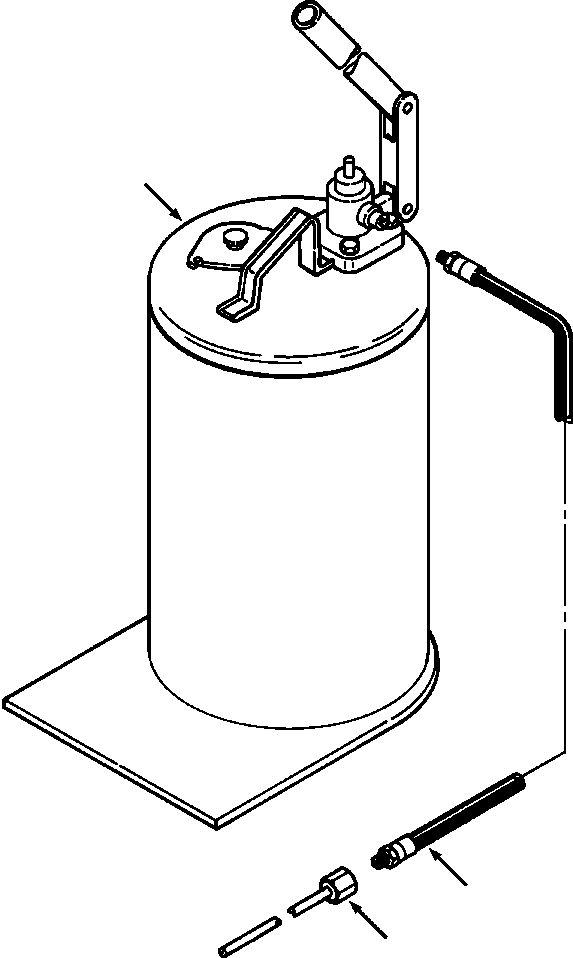 Bulldozers Komatsu / D38E-1/P-1 S/N P085501-P085798(D38EP1) / TANK TYPE LUBRICATOR(02-016 : 02ZZ015E.005)