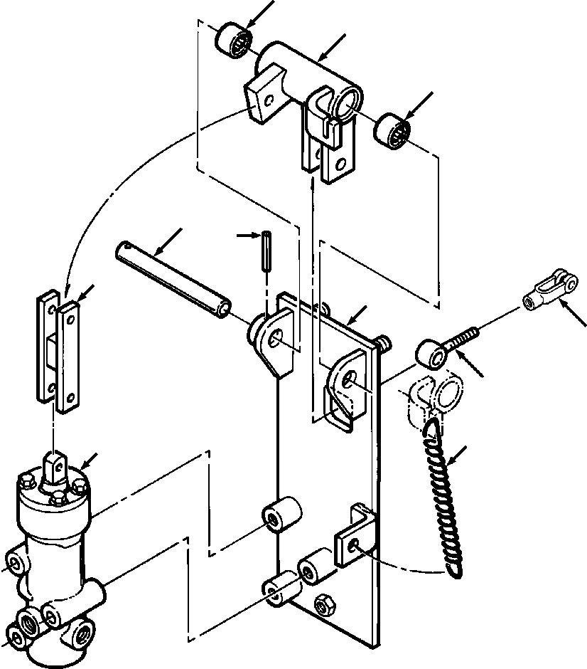 Bulldozers Komatsu / D38E-1/P-1 S/N P085501-P085798(D38EP1) / BRAKE VALVE CONTROL(04-018 : 04ADD32E.006)
